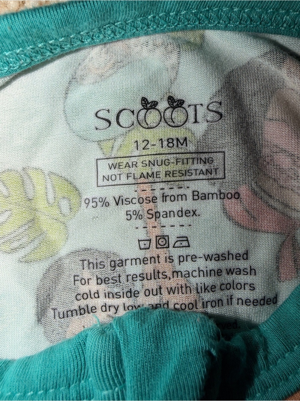 Scoots Miami print zippy sleeper - Picture 2 of 2
